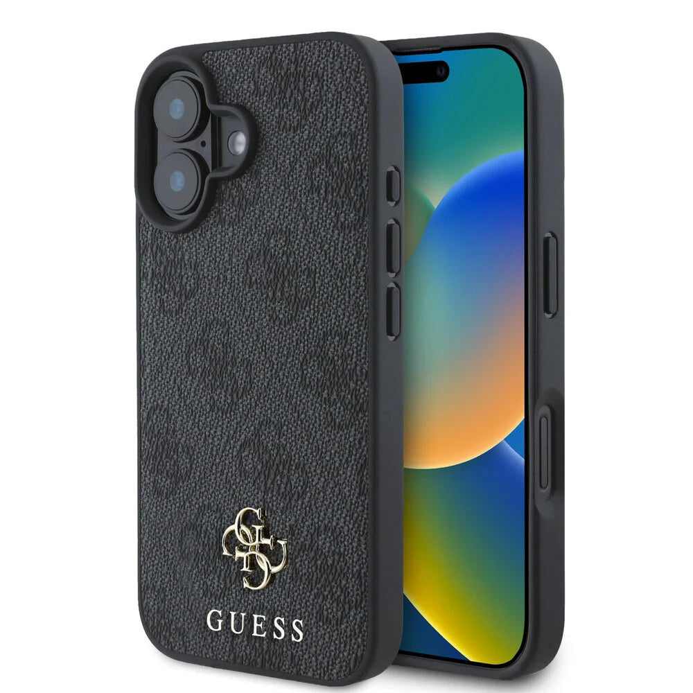 MagSafe cover til Apple iPhone 16, Guess, 4G Classic, Sort