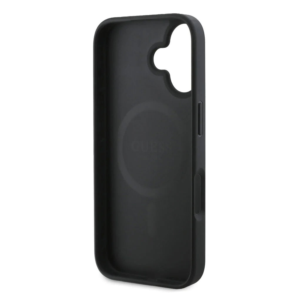 MagSafe cover til Apple iPhone 16, Guess, 4G Classic, Sort