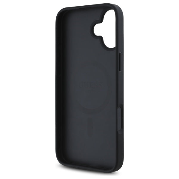 MagSafe cover til Apple iPhone 16, Guess, 4G Flowers Print, Sort