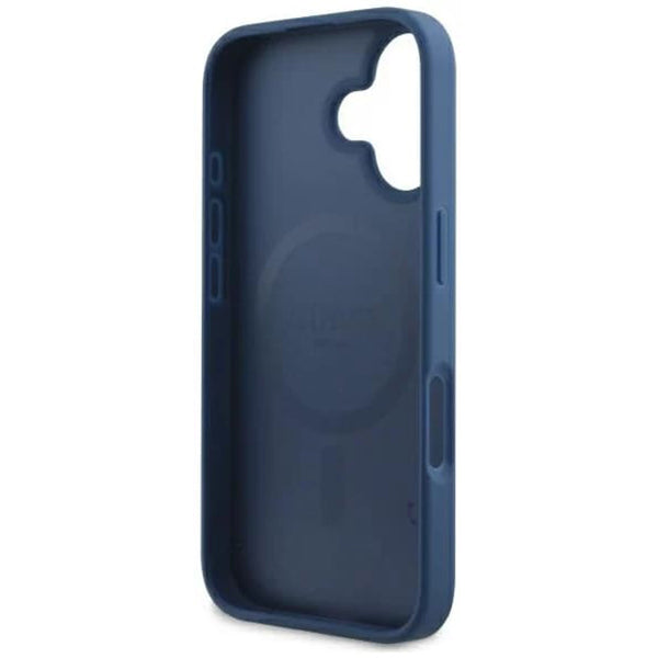 MagSafe cover til Apple iPhone 16, Guess, 4G Printed Stripes, Blå