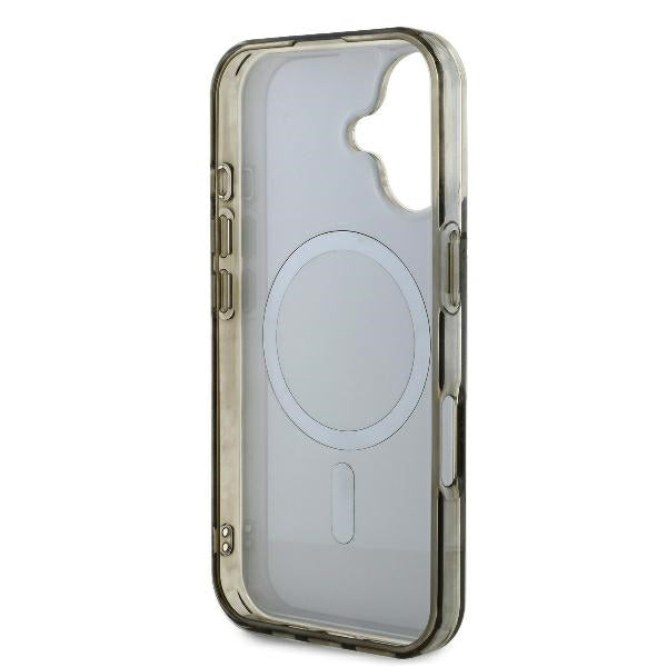 MagSafe cover til Apple iPhone 16, Guess, IML 4G Background, Brun