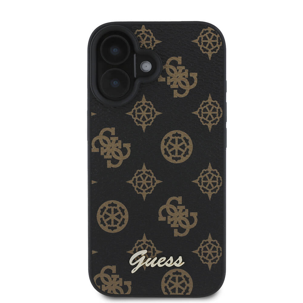 MagSafe cover til Apple iPhone 16, Guess, Peony Script, Sort