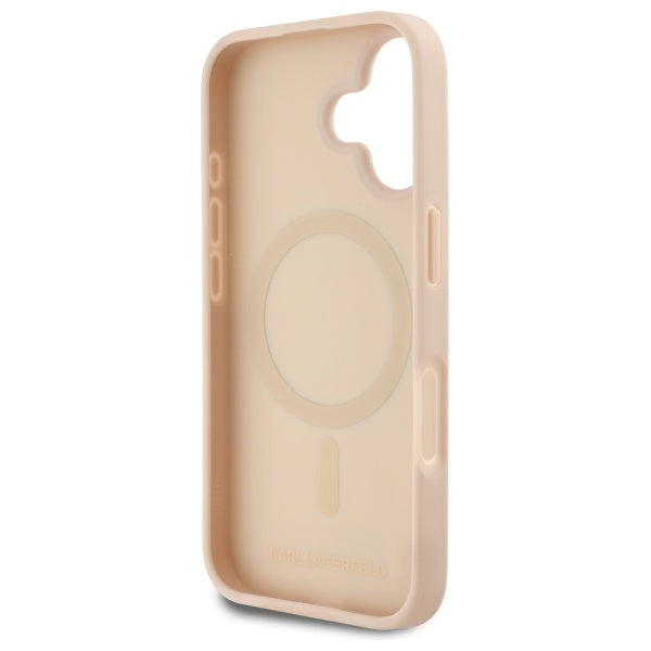 MagSafe Case for Apple iPhone 16, Karl Lagerfeld, Hot Stamp, Pink