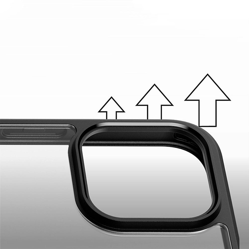 MagSafe cover til Apple iPhone 16, PanzerGlass, Frame, Sort Transparent