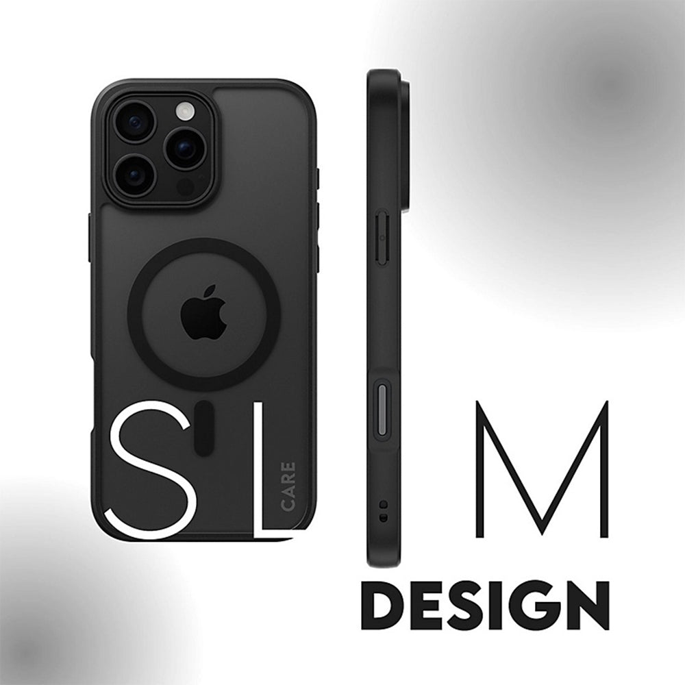 MagSafe cover til Apple iPhone 16, PanzerGlass, Frame, Sort Transparent