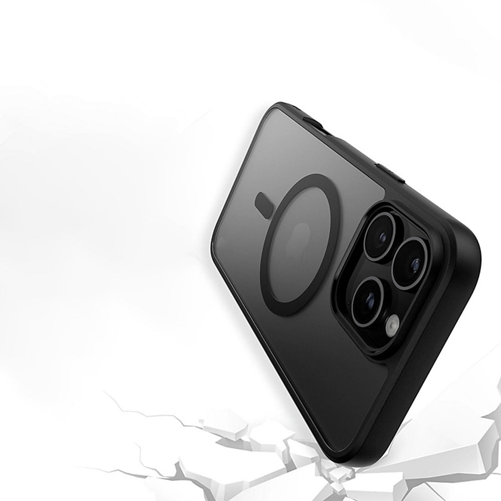 MagSafe cover til Apple iPhone 16, PanzerGlass, Frame, Sort Transparent