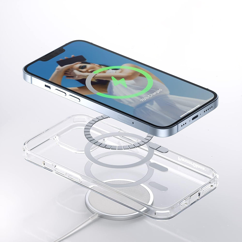 MagSafe cover til Apple iPhone 16, PanzerGlass, HardCase, Hvid Transparent