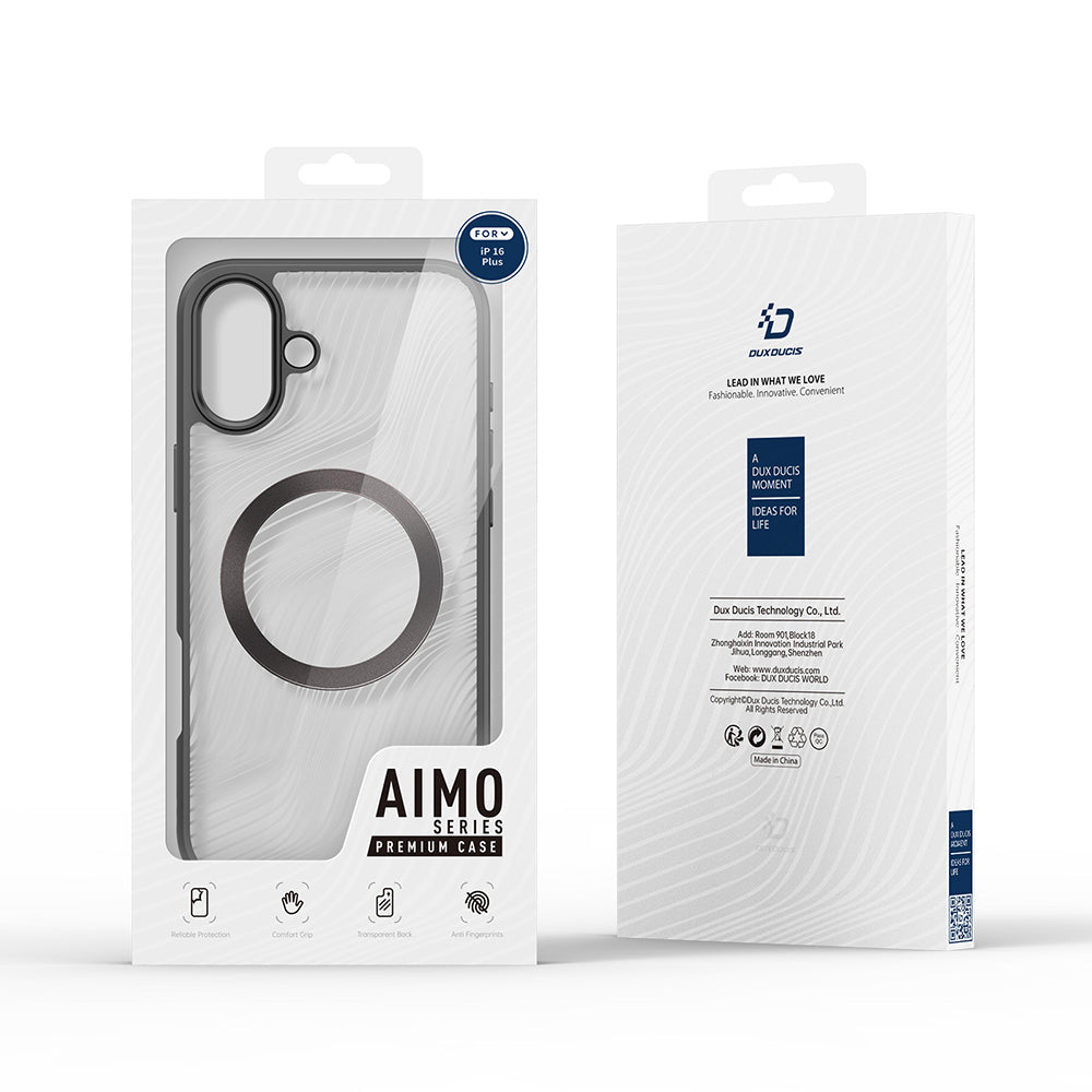 MagSafe-etui til Apple iPhone 16 Plus, DUX DUCIS, Aimo, Sort