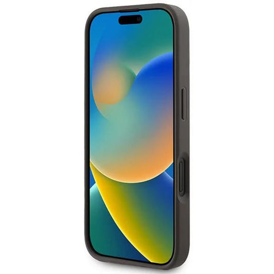 MagSafe cover til Apple iPhone 16 Plus, Guess, 4G Ring Classic Logo, Brun