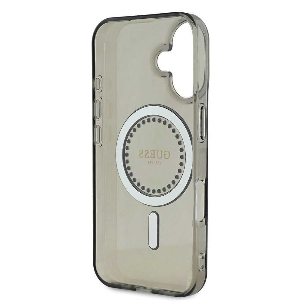 MagSafe cover til Apple iPhone 16 Plus, Guess, IML Rhinestone, Sort