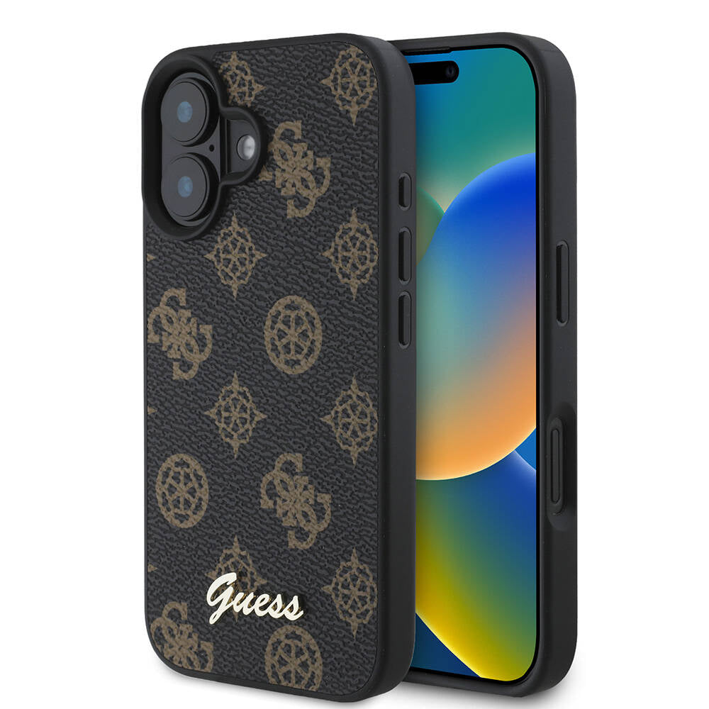 MagSafe cover til Apple iPhone 16 Plus, Guess, Peony Script, Sort