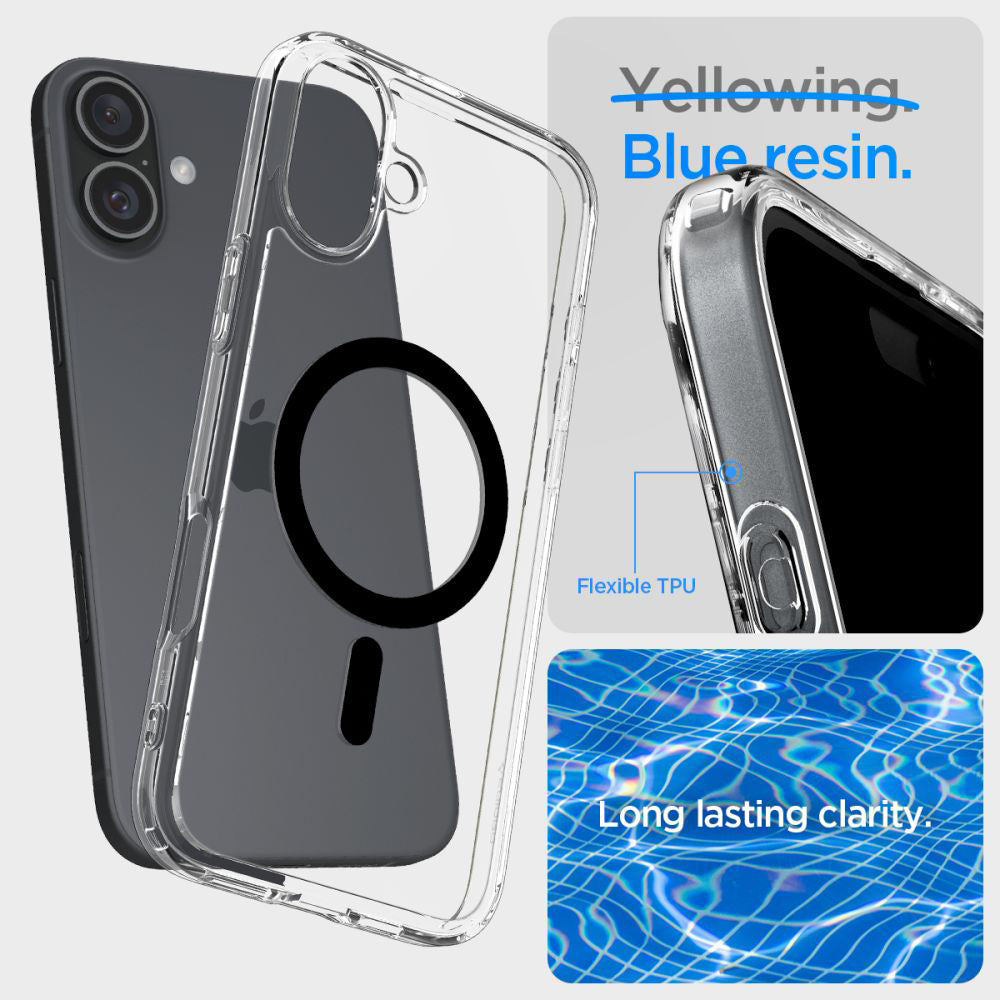 MagSafe cover til Apple iPhone 16 Plus, Spigen, Ultra Hybrid, Sort