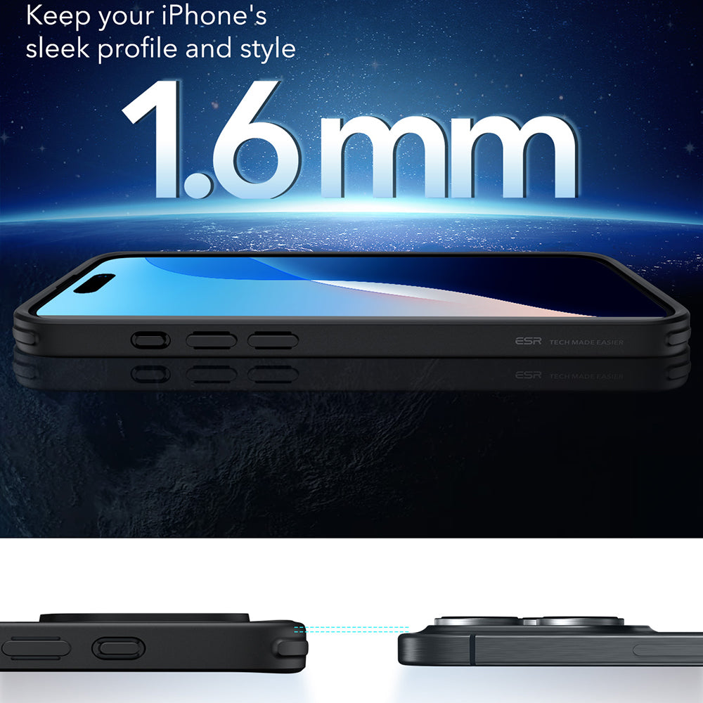 MagSafe cover til Apple iPhone 16 Pro, ESR, Classic Hybrid, Satin Sort