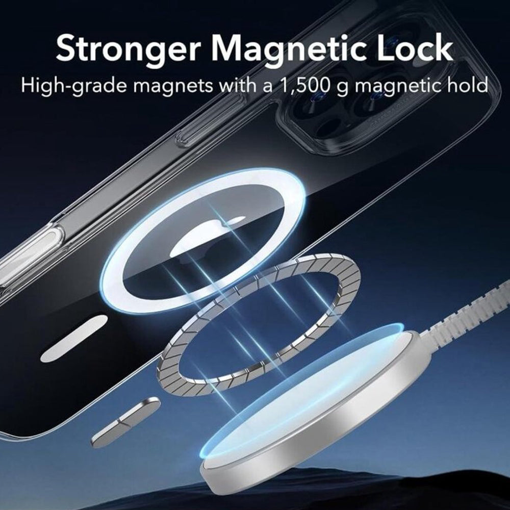 MagSafe-etui til Apple iPhone 16 Pro, ESR, Classic Hybrid Slide, Transparent