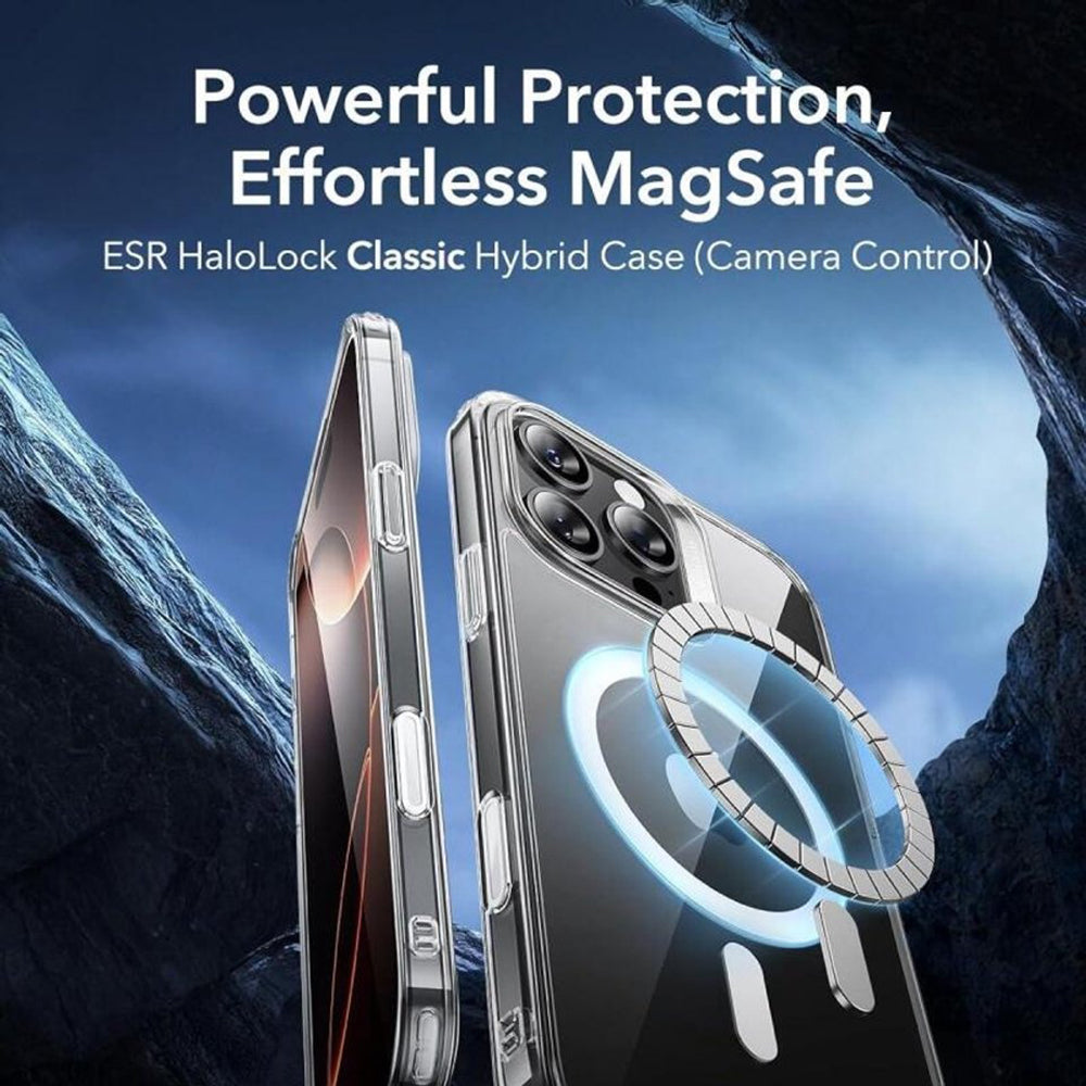 MagSafe-etui til Apple iPhone 16 Pro, ESR, Classic Hybrid Slide, Transparent