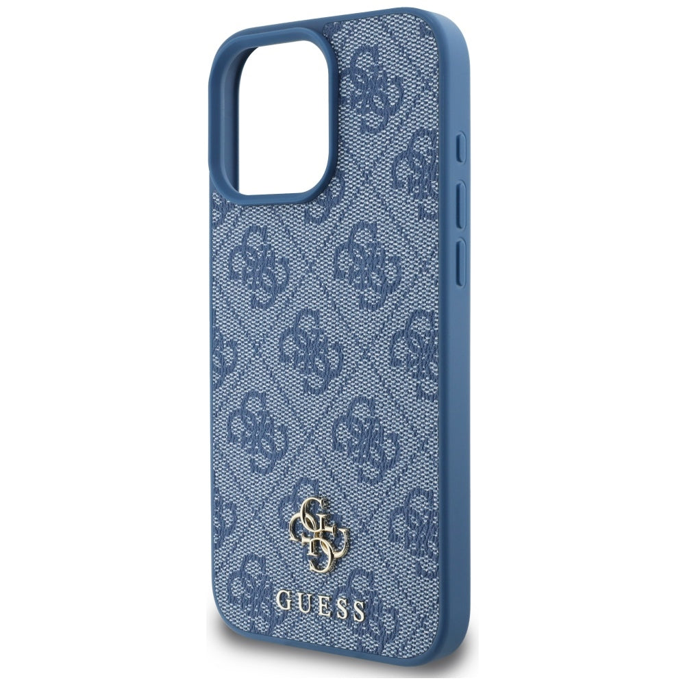 MagSafe cover til Apple iPhone 16 Pro, Guess, 4G Small and Classic Logo, Blå