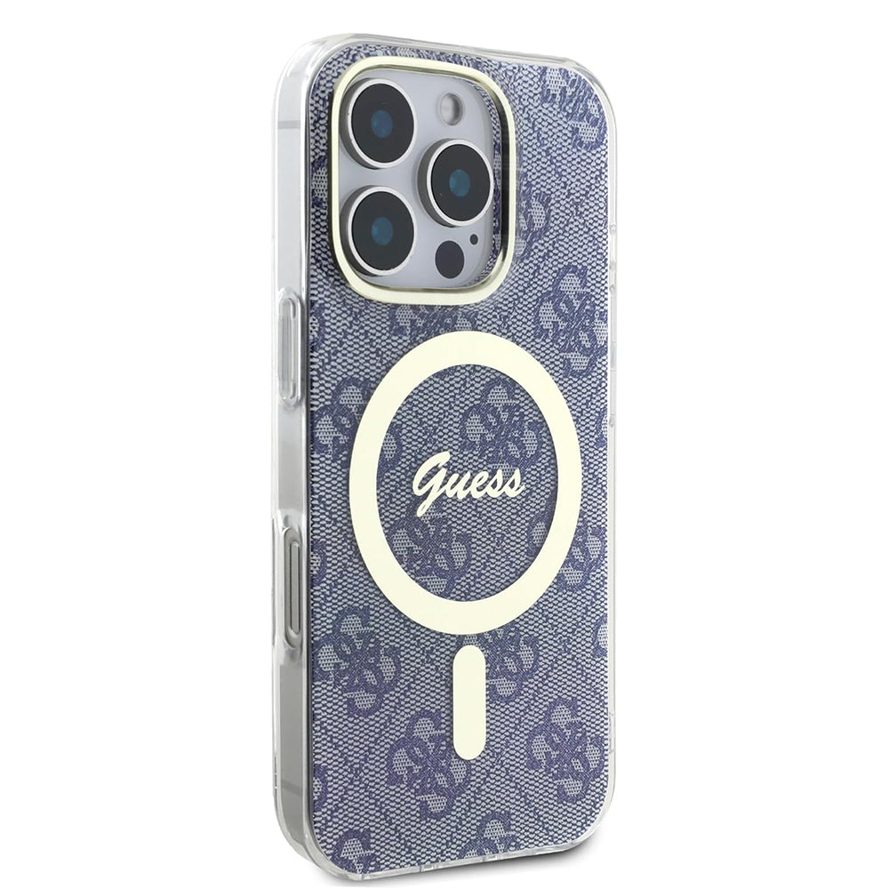 MagSafe cover til Apple iPhone 16 Pro, Guess, IML 4G, Blå