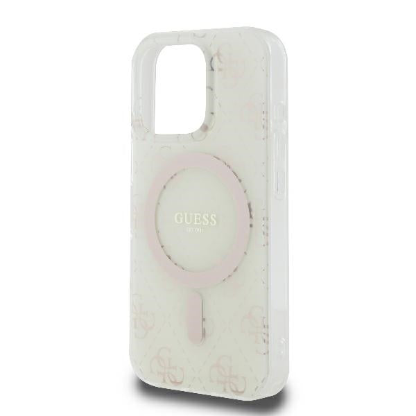 MagSafe cover til Apple iPhone 16 Pro, Guess, IML 4G Background, Hvid