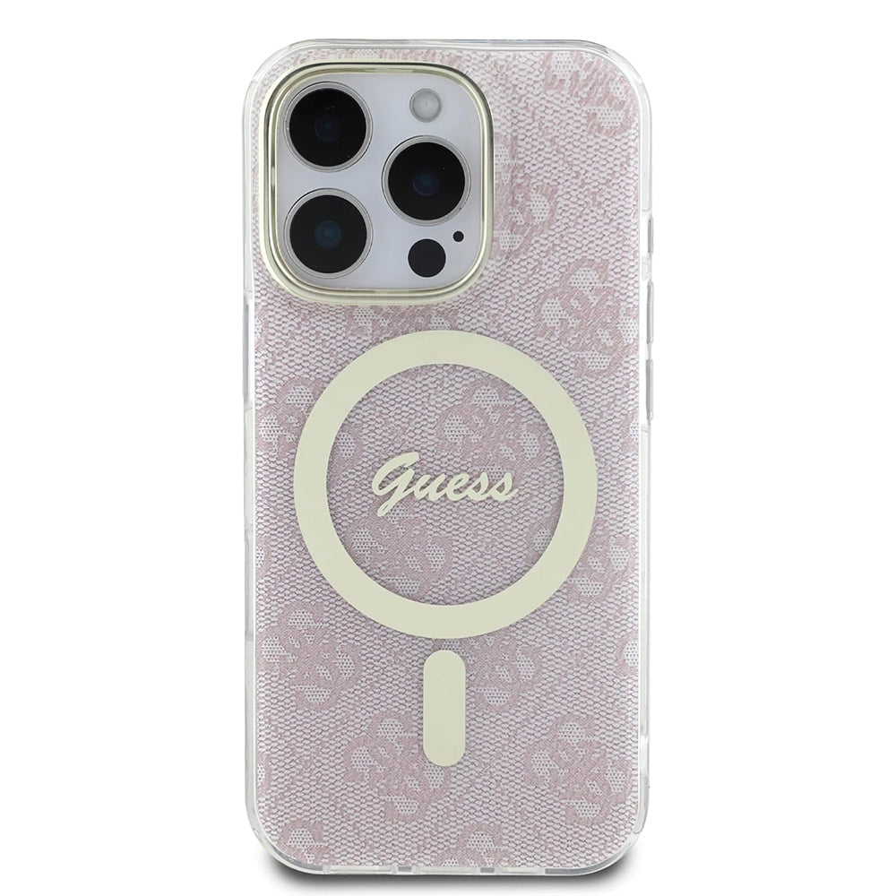 MagSafe cover til Apple iPhone 16 Pro, Guess, IML 4G, Pink
