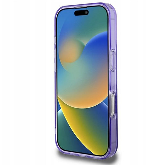 MagSafe cover til Apple iPhone 16 Pro, Guess, IML Flowers Wreath, Lilla