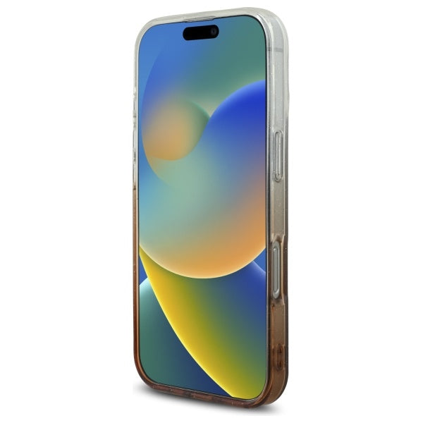 MagSafe cover til Apple iPhone 16 Pro, Guess, IML Glitter Gradient, Brun