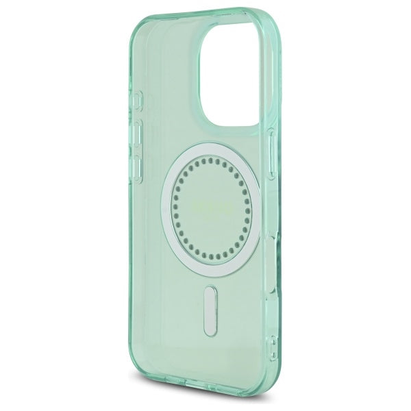 MagSafe cover til Apple iPhone 16 Pro, Guess, IML Rhinestone, Grøn