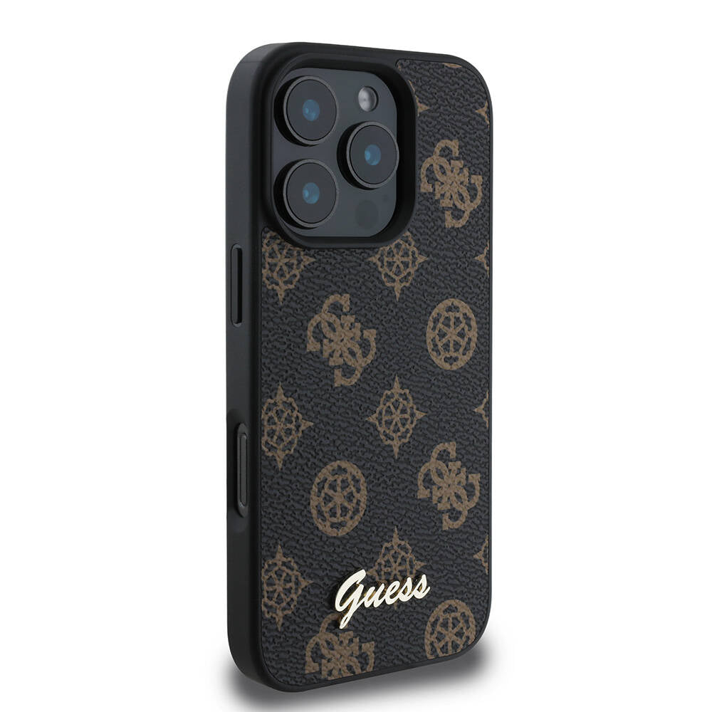 MagSafe cover til Apple iPhone 16 Pro, Guess, Peony Script, Sort