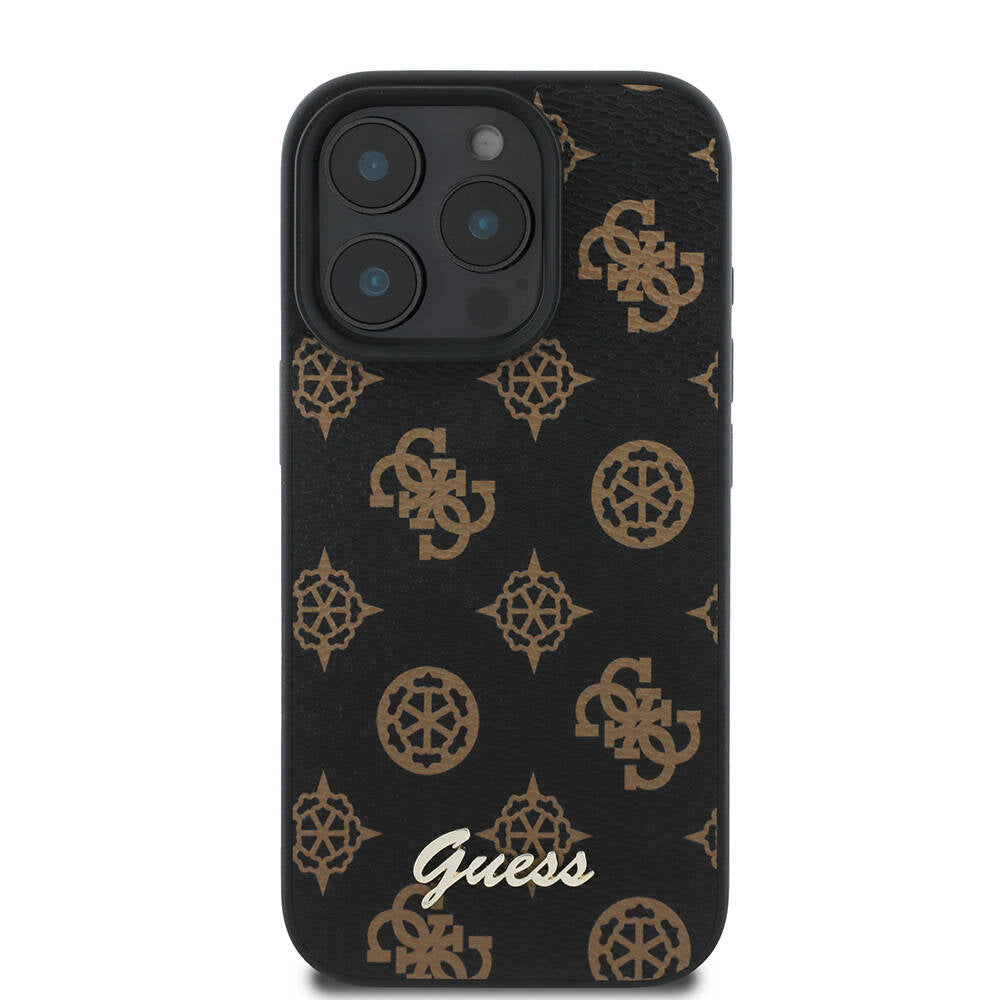 MagSafe cover til Apple iPhone 16 Pro, Guess, Peony Script, Sort