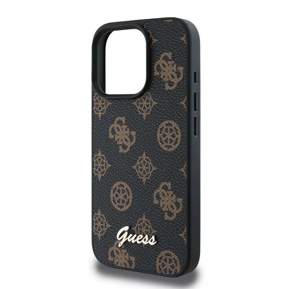 MagSafe cover til Apple iPhone 16 Pro, Guess, Peony Script, Sort