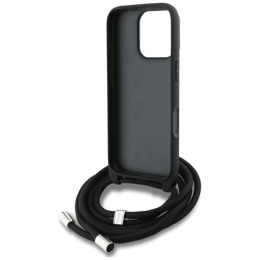 MagSafe cover til Apple iPhone 16 Pro, Karl Lagerfeld, Saffiano Crossbody, Grå