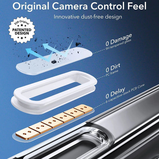 MagSafe Case for Apple iPhone 16 Pro Max, ESR, Classic Hybrid Slide, Transparent