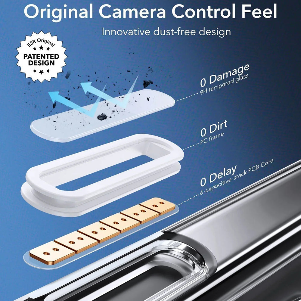 MagSafe cover til Apple iPhone 16 Pro Max, ESR, Classic Hybrid Slide, Transparent