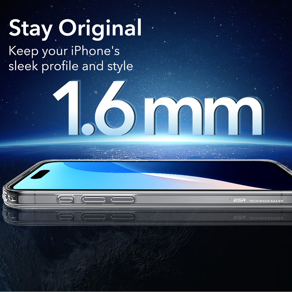 MagSafe cover til Apple iPhone 16 Pro Max, ESR, Classic Hybrid, Satin Transparent