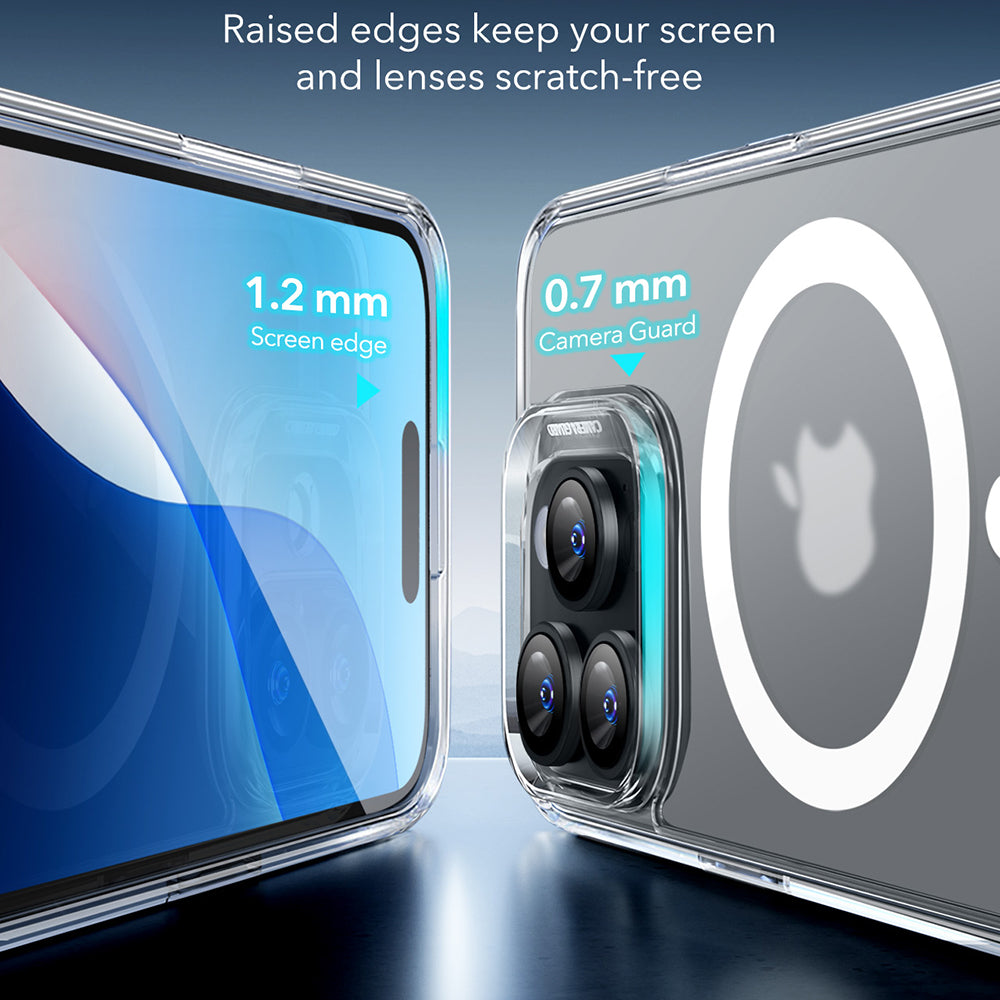 MagSafe cover til Apple iPhone 16 Pro Max, ESR, Classic Hybrid, Satin Transparent