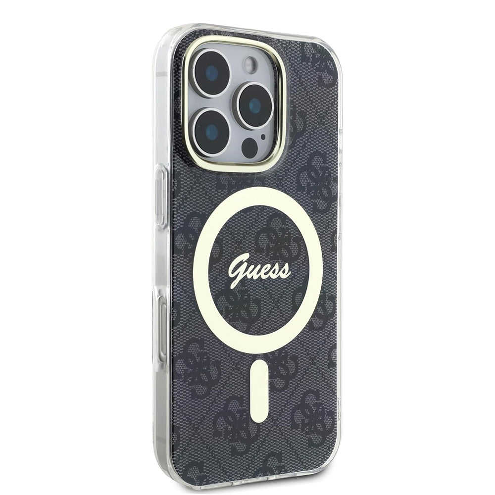 MagSafe cover til Apple iPhone 16 Pro Max, Guess, IML 4G, Sort