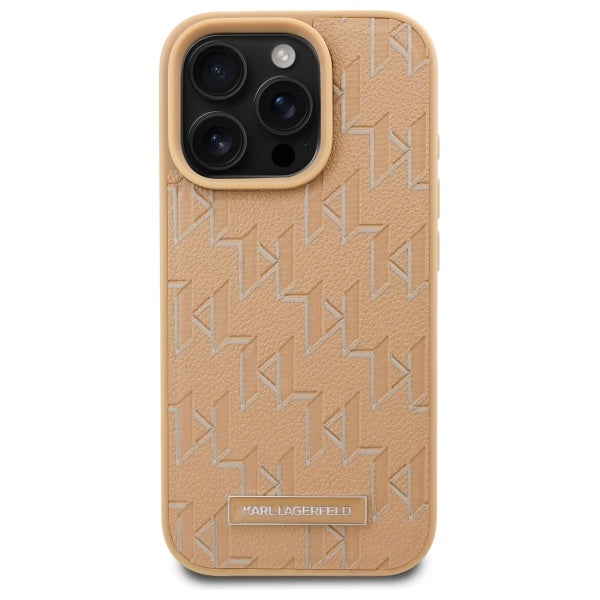 MagSafe cover til Apple iPhone 16 Pro Max, Karl Lagerfeld, Hot Stamp, Beige