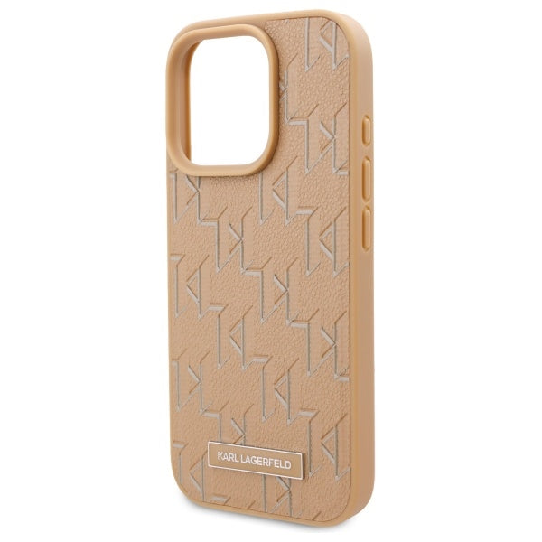 MagSafe cover til Apple iPhone 16 Pro Max, Karl Lagerfeld, Hot Stamp, Beige