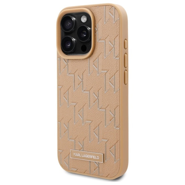 MagSafe cover til Apple iPhone 16 Pro Max, Karl Lagerfeld, Hot Stamp, Beige