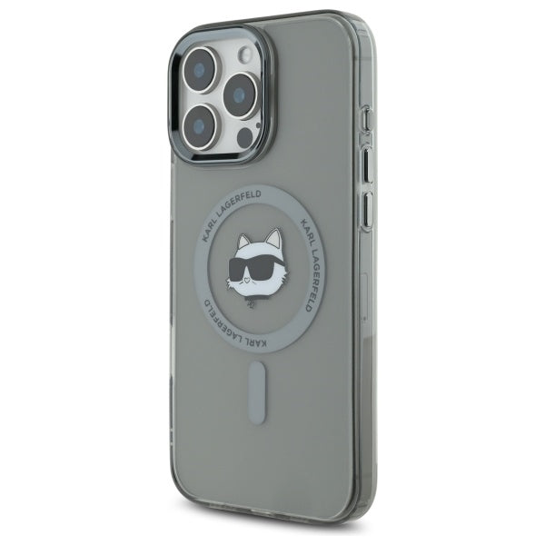 MagSafe cover til Apple iPhone 16 Pro Max, Karl Lagerfeld, IML Metal Choupette's Head, Sort