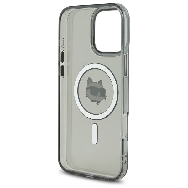 MagSafe cover til Apple iPhone 16 Pro Max, Karl Lagerfeld, IML Metal Choupette's Head, Sort