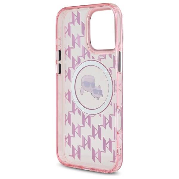 MagSafe cover til Apple iPhone 16 Pro Max, Karl Lagerfeld, IML Monogram Karl & Choupette's Heads, Pink