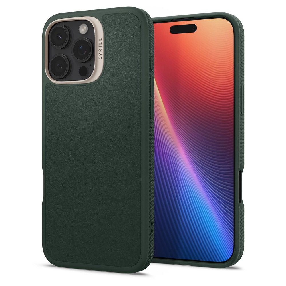 MagSafe cover til Apple iPhone 16 Pro Max, Spigen, Cyrill Kajuk, Satineret Grøn ACS08398