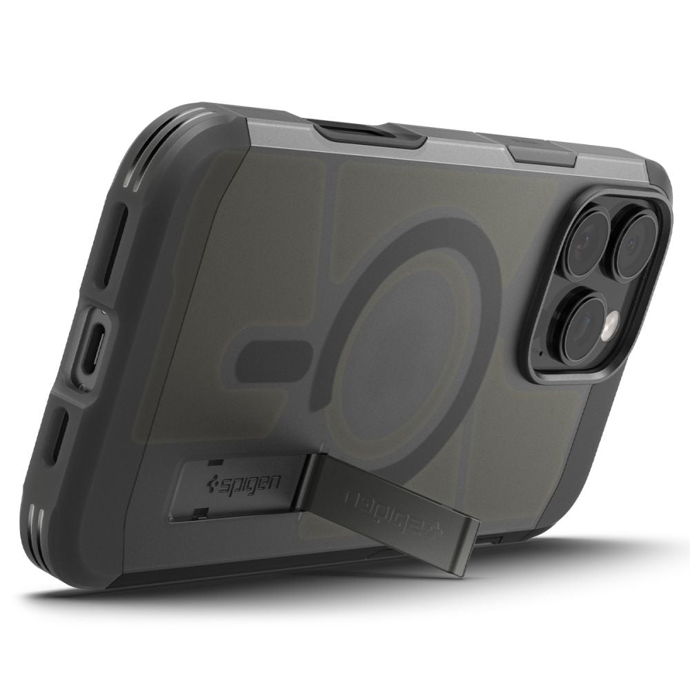 MagSafe cover til Apple iPhone 16 Pro Max, Spigen, Tough Armor, Satin Sort ACS09070