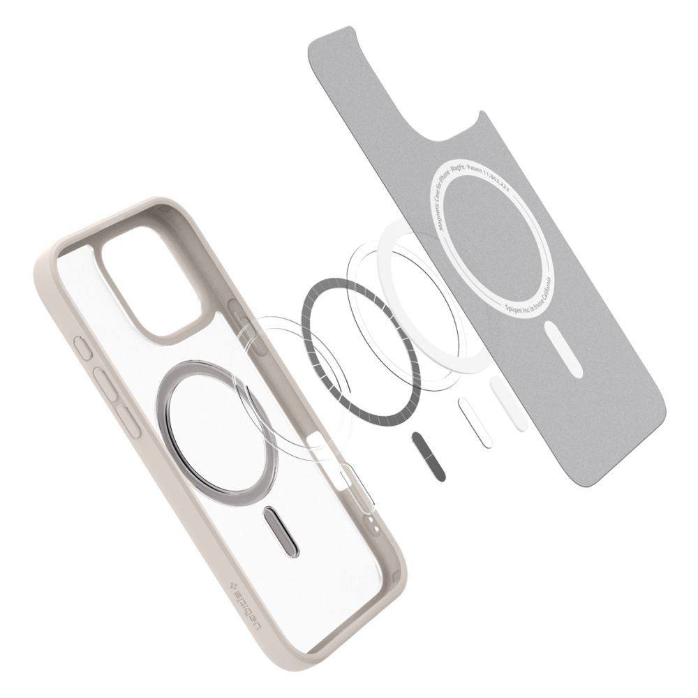 MagSafe cover til Apple iPhone 16 Pro Max, Spigen, Ultra Hybrid, Satineret Bronze ACS08382