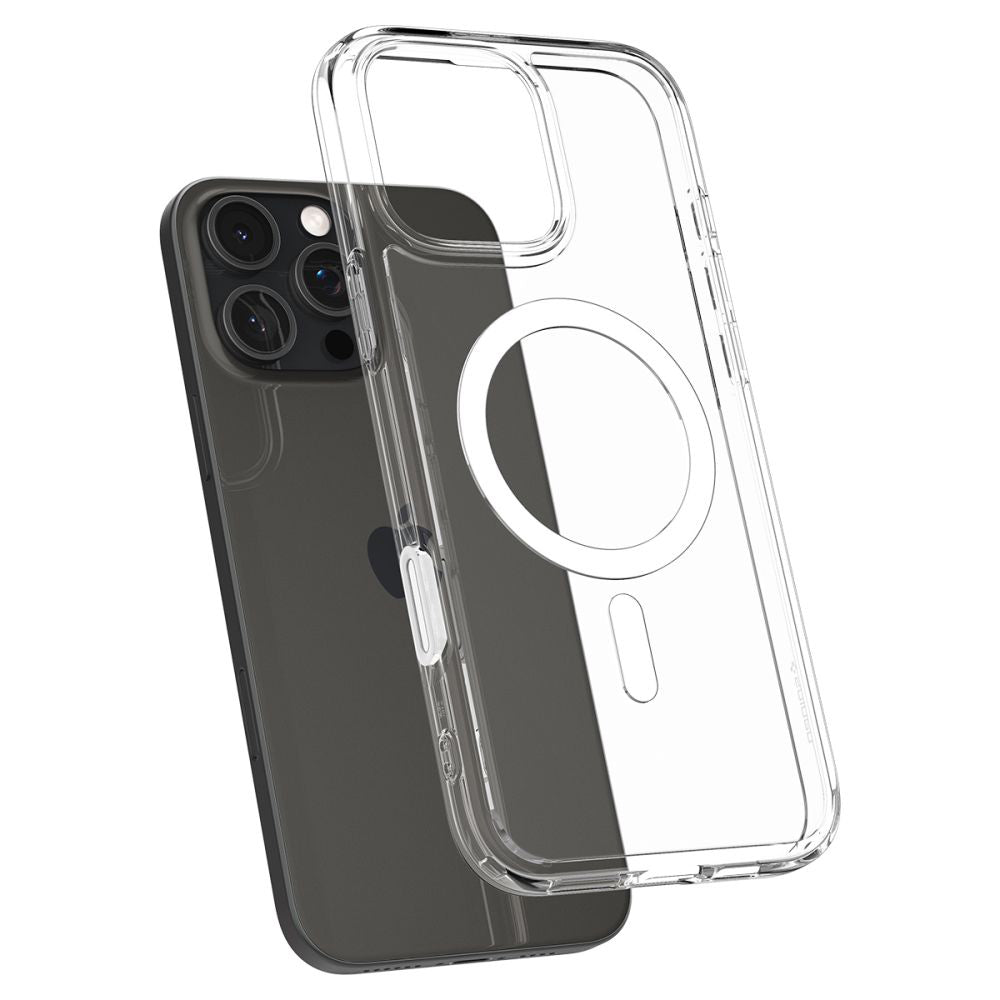 MagSafe cover til Apple iPhone 16 Pro Max, Spigen, Ultra Hybrid T, Hvid ACS08505