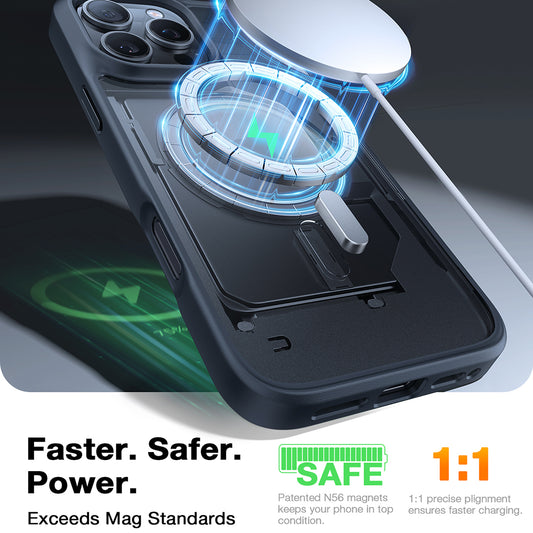 MagSafe cover til Apple iPhone 16 Pro Max, Torras, Guardian, Sort