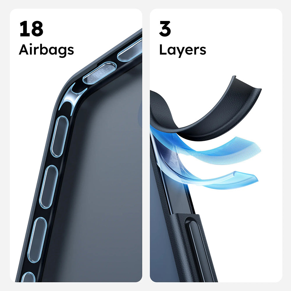 MagSafe cover til Apple iPhone 16 Pro Max, Torras, Guardian, Sort