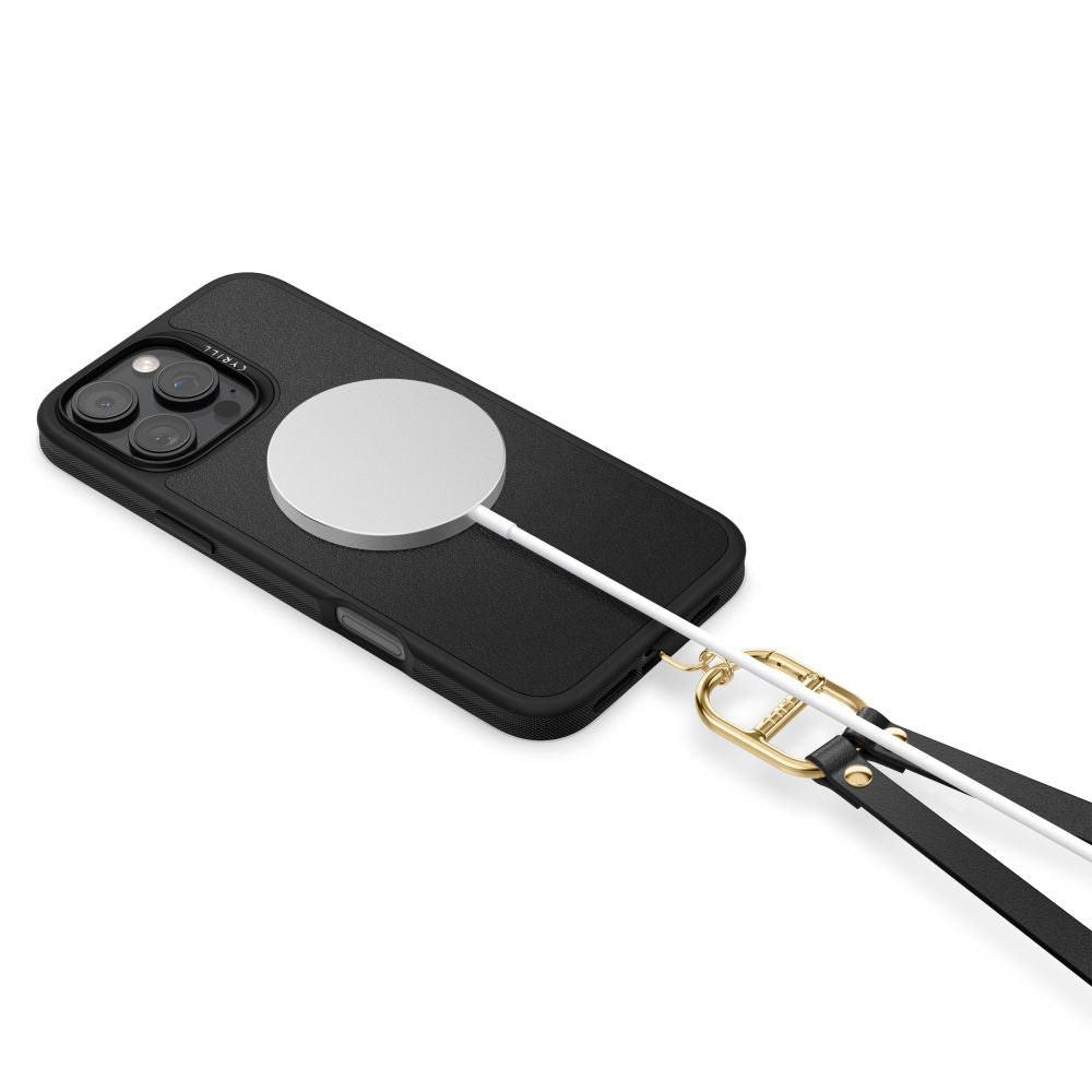 MagSafe Case for Apple iPhone 16 Pro, Spigen, Cyrill Kajuk Classic Charm, Black ACS08409