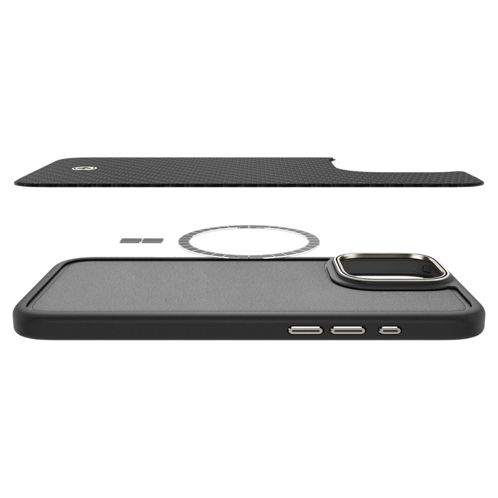 MagSafe cover til Apple iPhone 16 Pro, Spigen, Enzo Aramid, Sort
