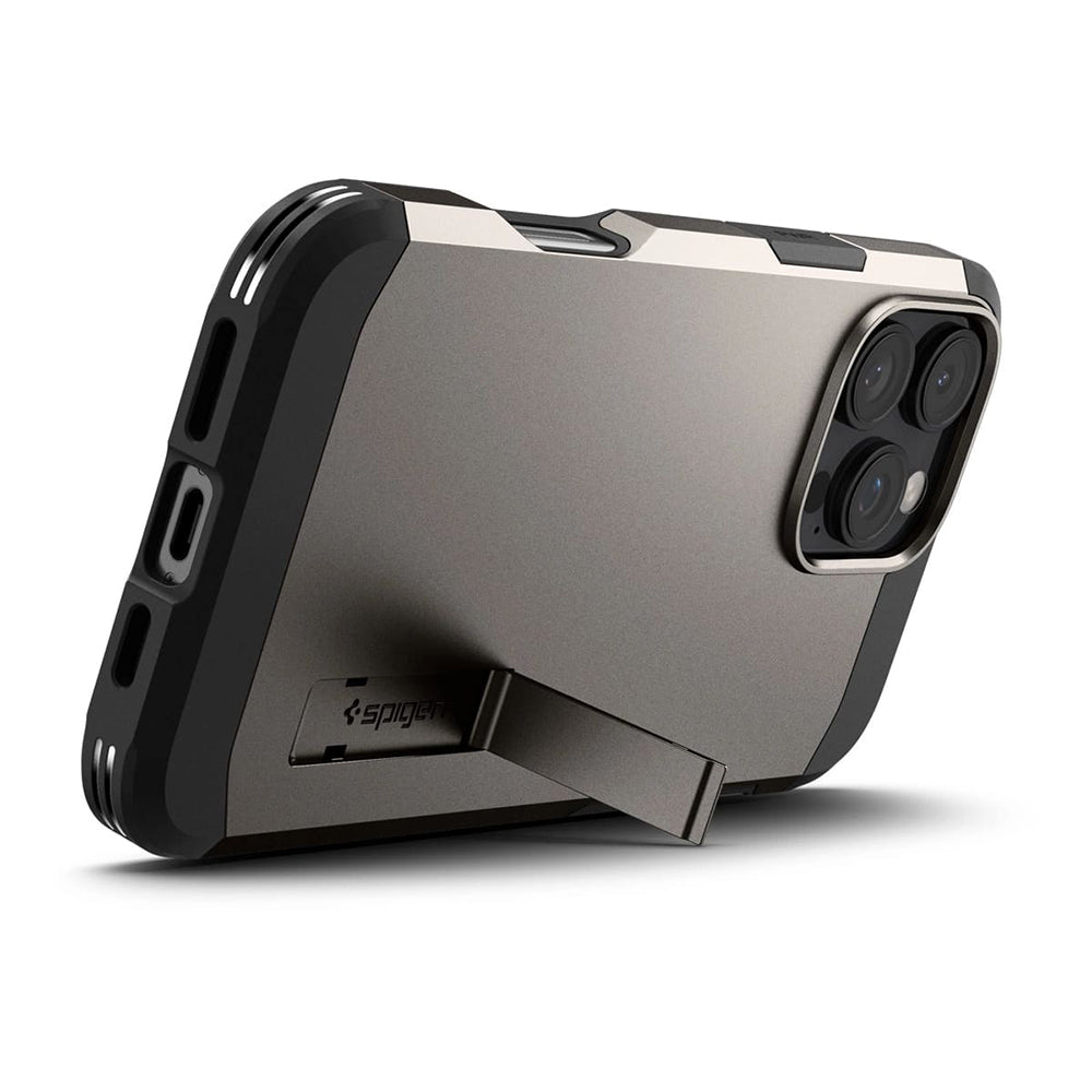 MagSafe cover til Apple iPhone 16 Pro, Spigen, Tough Armor, Grå ACS08145